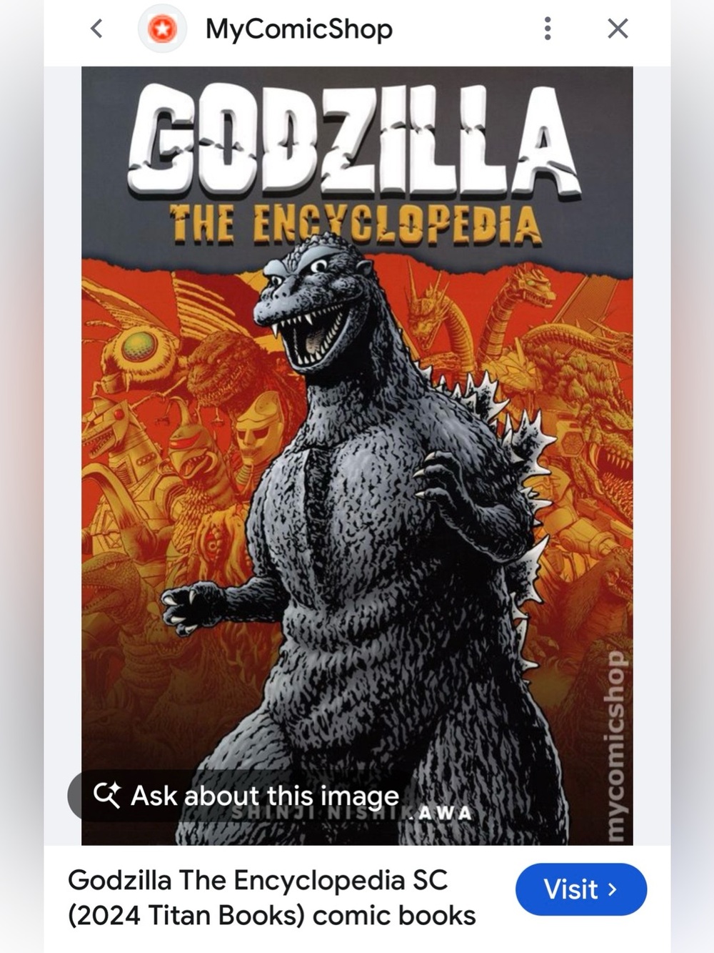 #3581**Godzilla The Encyclopedia - Gray & Orange Hardcover (Pets Reptile)